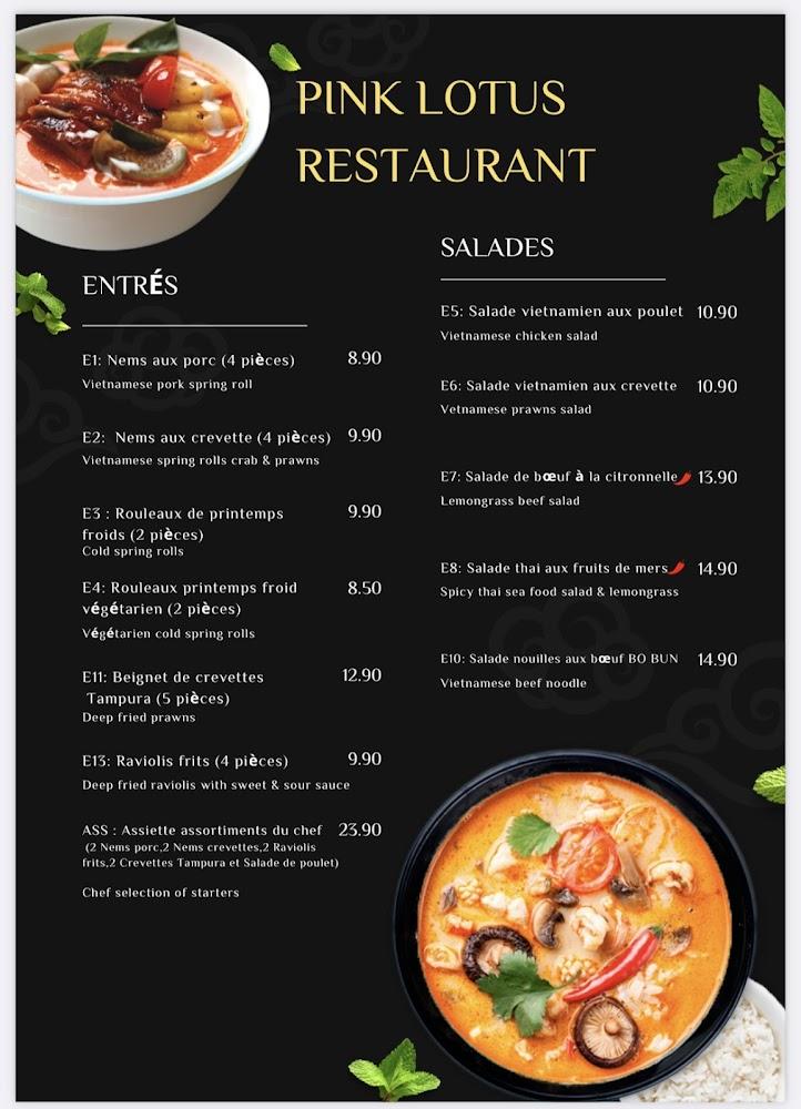 Restaurant Pink Lotus - Menu Image 2